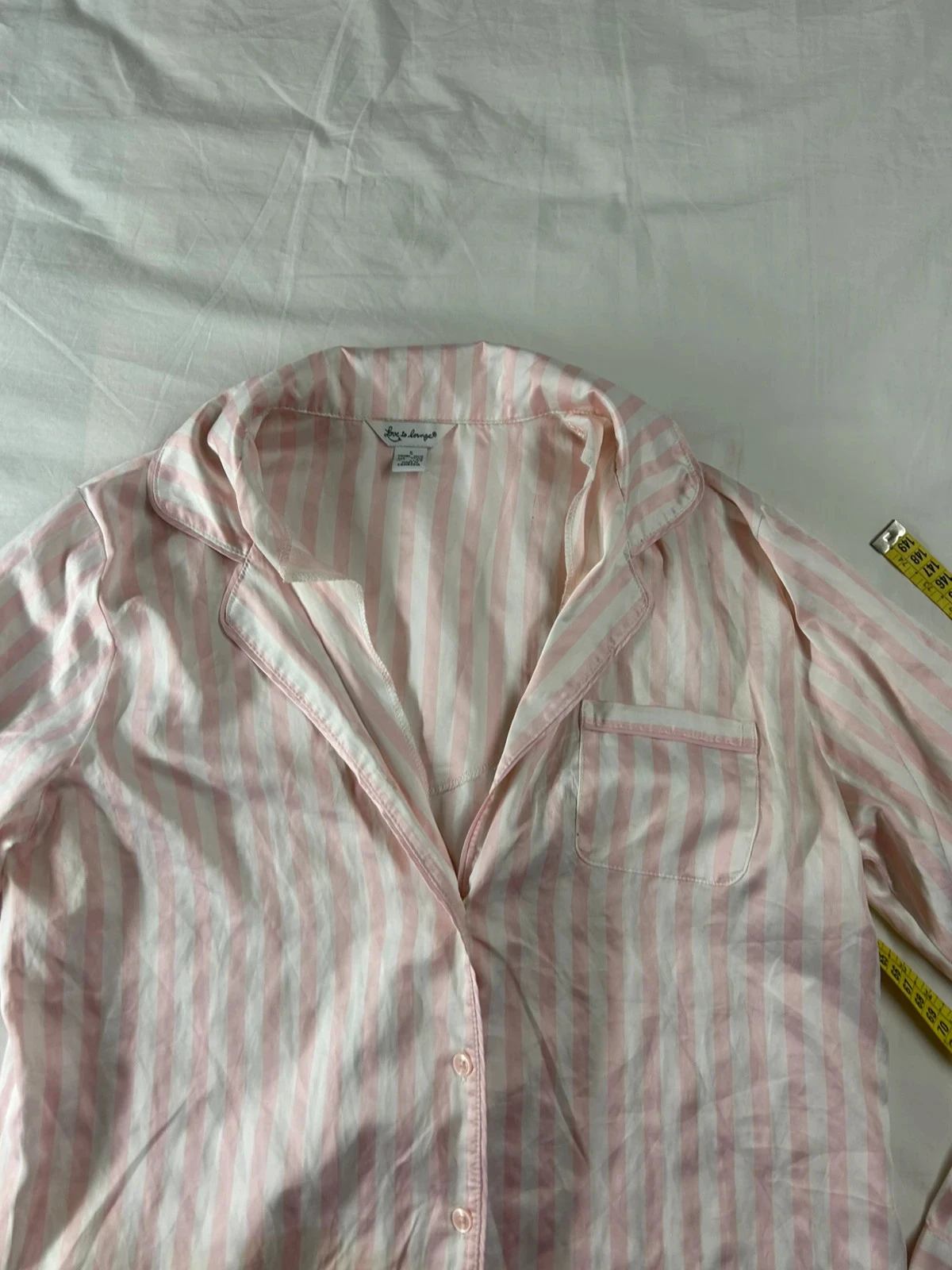 Camisa listrada branco e rosa Love to Lounge – photo 7